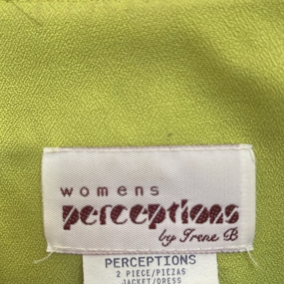 Perceptions lime green and black jacket. Size 18W - Picture 6 of 7